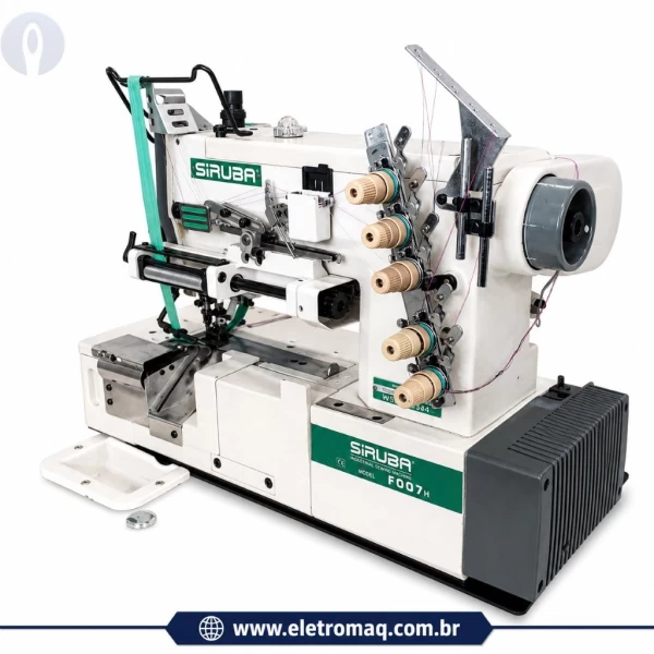 Maquina Galoneira Industrial Siruba BT p/ Pregar Elástico Revisada