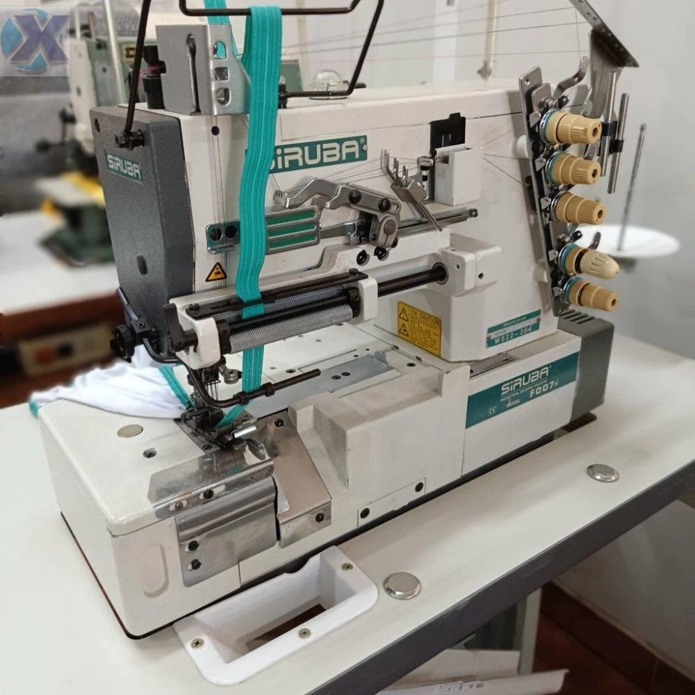 Maquina Galoneira Industrial Siruba BT p/ Pregar Elástico Revisada