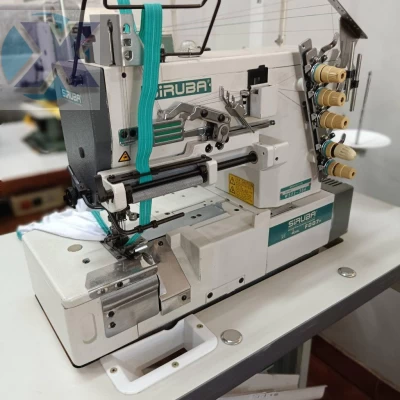 Maquina Galoneira Industrial Siruba BT p/ Pregar Elástico Revisada