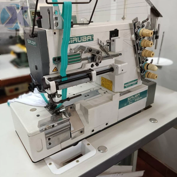 Maquina Galoneira Industrial Siruba BT p/ Pregar Elástico Revisada