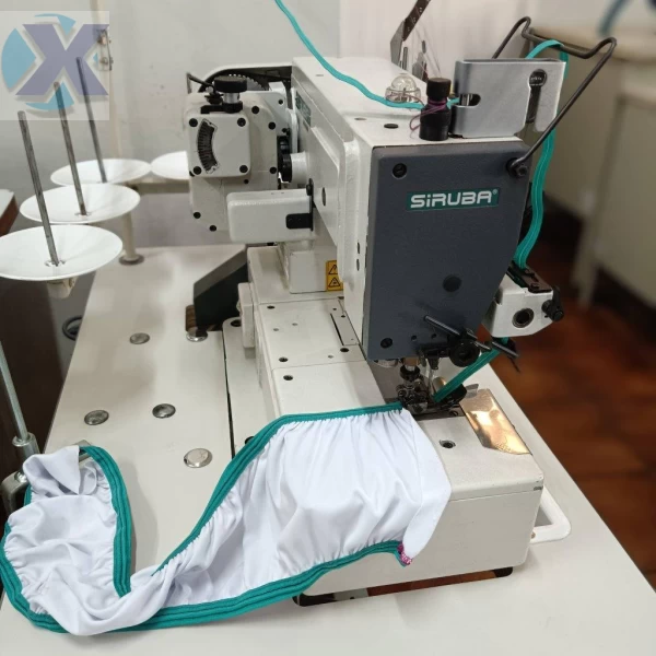 Maquina Galoneira Industrial Siruba BT p/ Pregar Elástico Revisada