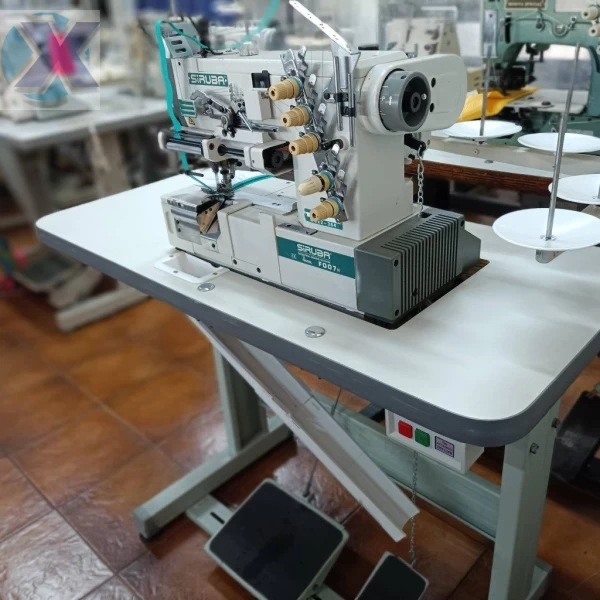 Maquina Galoneira Industrial Siruba BT p/ Pregar Elástico Revisada