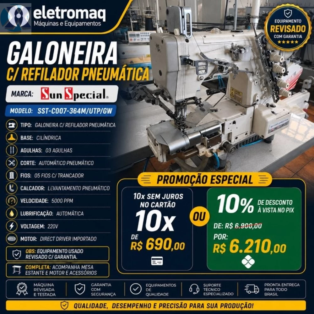 Maquina Galoneira Industrial Eletrônica com Refilador SunSpecial Revisada