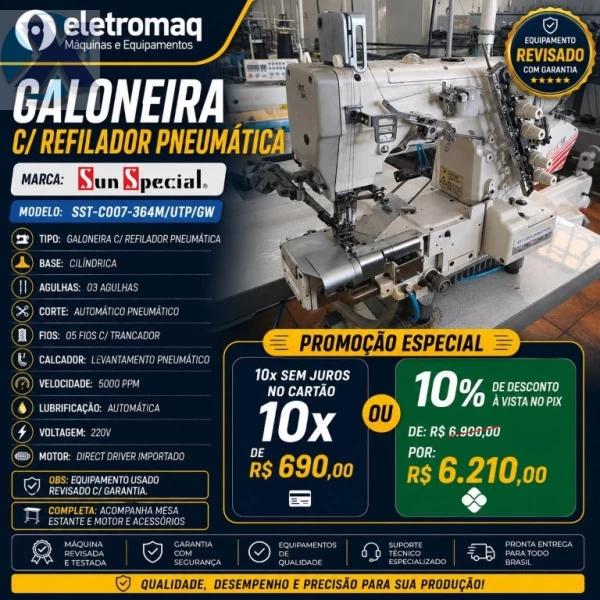 Maquina Galoneira Industrial Eletrônica com Refilador SunSpecial Revisada