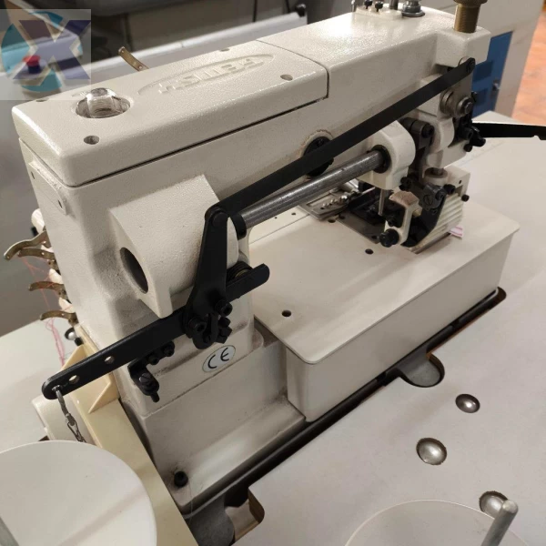 Maquina Elastiqueira Industrial 04 Agulhas c/ Aparelho Lençol Revisada