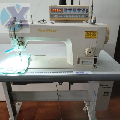 Maquina Reta Industrial SunStar Eletrônica KM2300 revisada