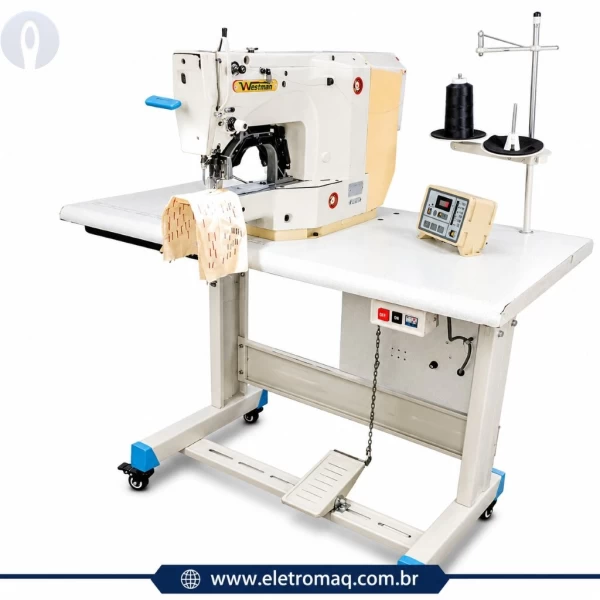 Maquina Travete Eletrônico Industrial Motor Direct Driver Westman Revisado 