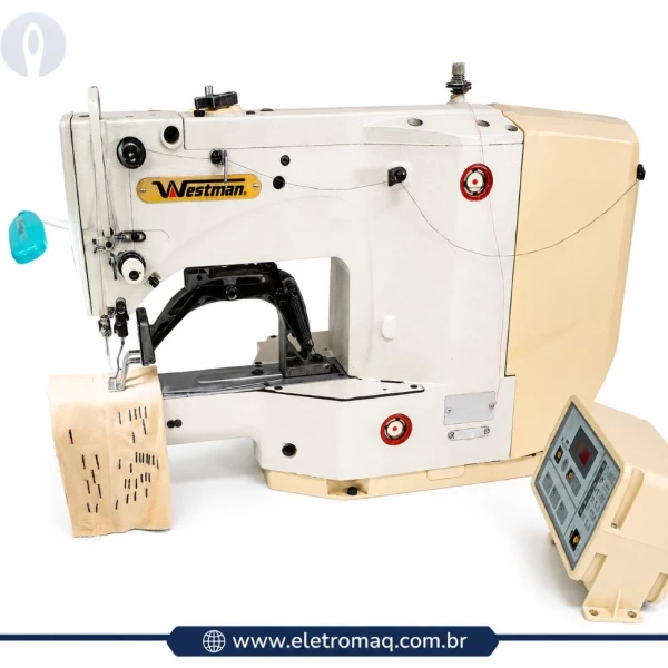 Maquina Travete Eletrônico Industrial Motor Direct Driver Westman Revisado 