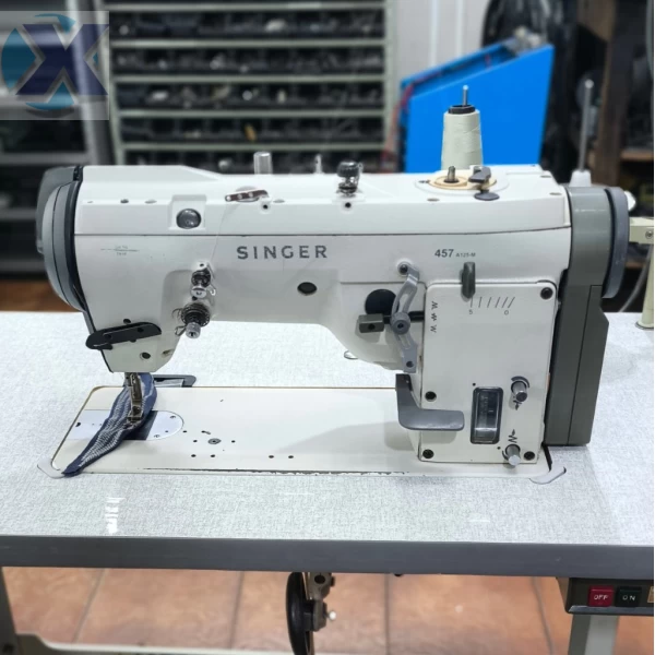 Maquina ZigZag Industrial de Alta Rotação Singer Completa e Revisada