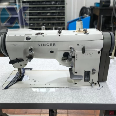 Maquina ZigZag Industrial de Alta Rotação Singer Completa e Revisada