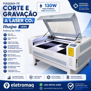 Maquina Laser Co2 Para Corte e Gravação 130W Área 1400 x 900mm - Completa