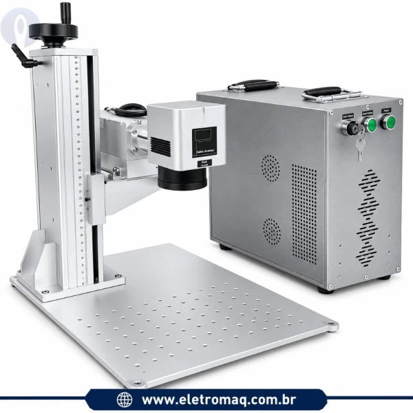 Fiber Laser UV Para Gravação Ruijie Fonte Raycus Potencia 5W Compacta