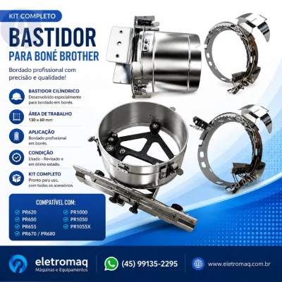 Conjunto Para Bordar Boné Fechado Brother linha PR Completo (Usado)