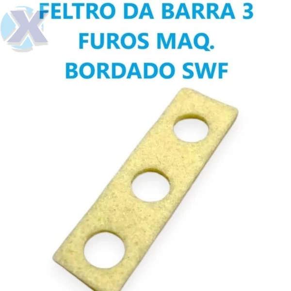 Feltro da Barra de Agulha 3 furos Bordado SWF