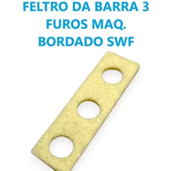 Feltro da Barra de Agulha 3 furos Bordado SWF