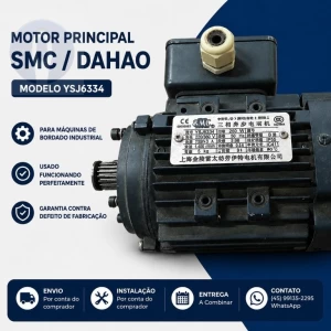 Motor Principal AC DaHao YSJ6334 Para Maquina Bordado Industrial Revisado