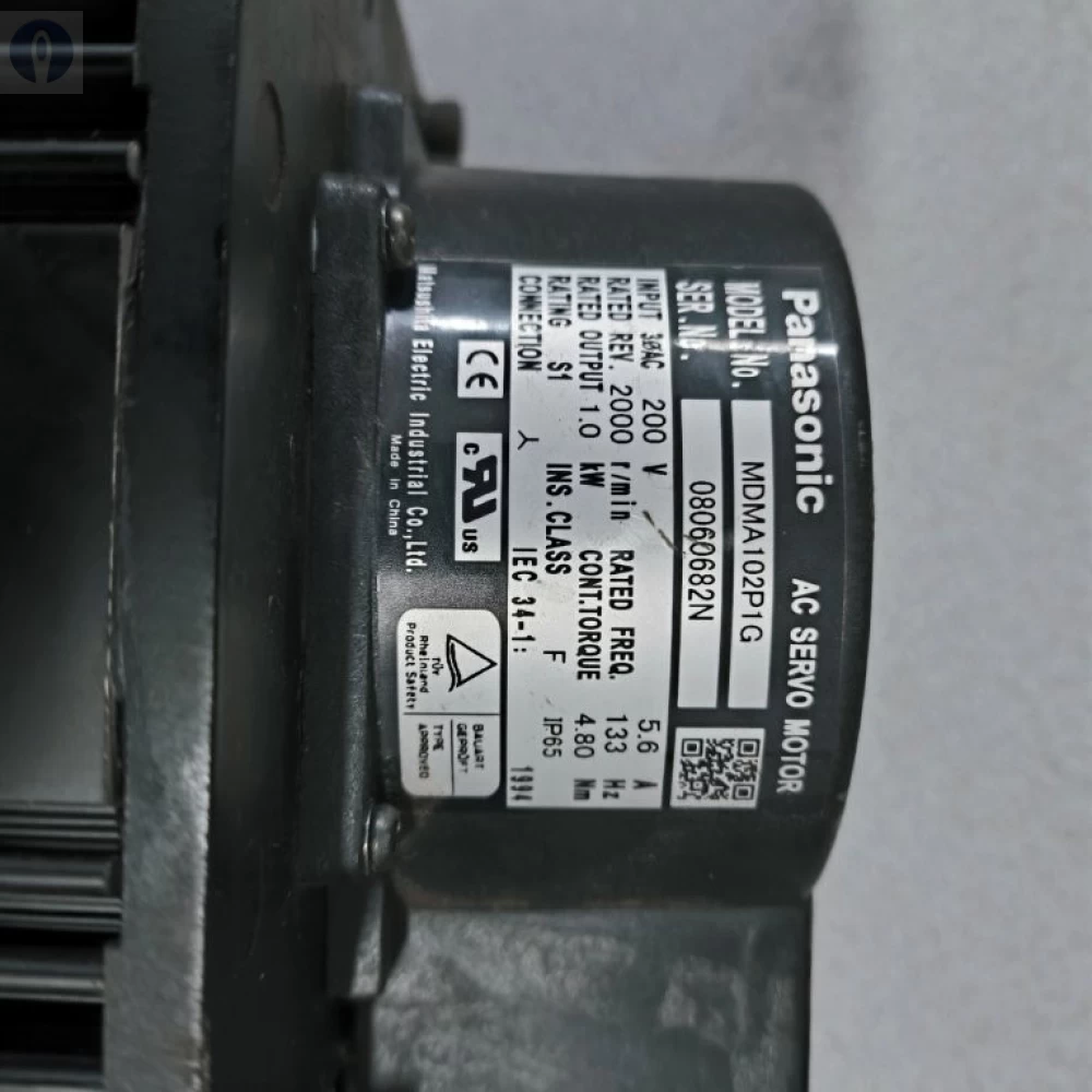 Motor Servo AC Para Maquina de Bordado Panasonic Modelo MDMA102P1G
