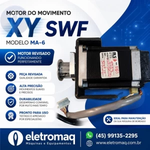 Motor Movimento X/Y Maquina de Bordado SWF Modelo MA-6 Revisado