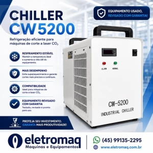 Chiller Para Maquinas de Corte a Laser C02 Modelo CW5200 Revisado 