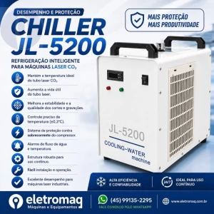 Chiller Para Maquinas de Corte a Laser C02 Modelo JL5200-220V
