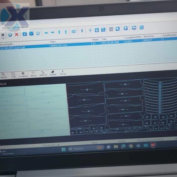 Plotter De Risco Industrial Para Confecção Molde e Encaixe Lanmax LM-200045-2
