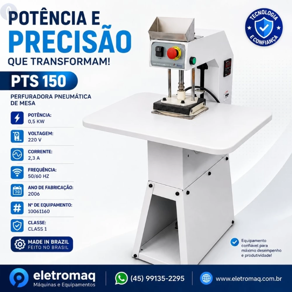Prensa Térmica Pneumática p/ Etiquetas Termocolantes e DTF Metalnox PTS-150